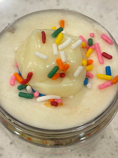 (6) Confetti Cake Jars