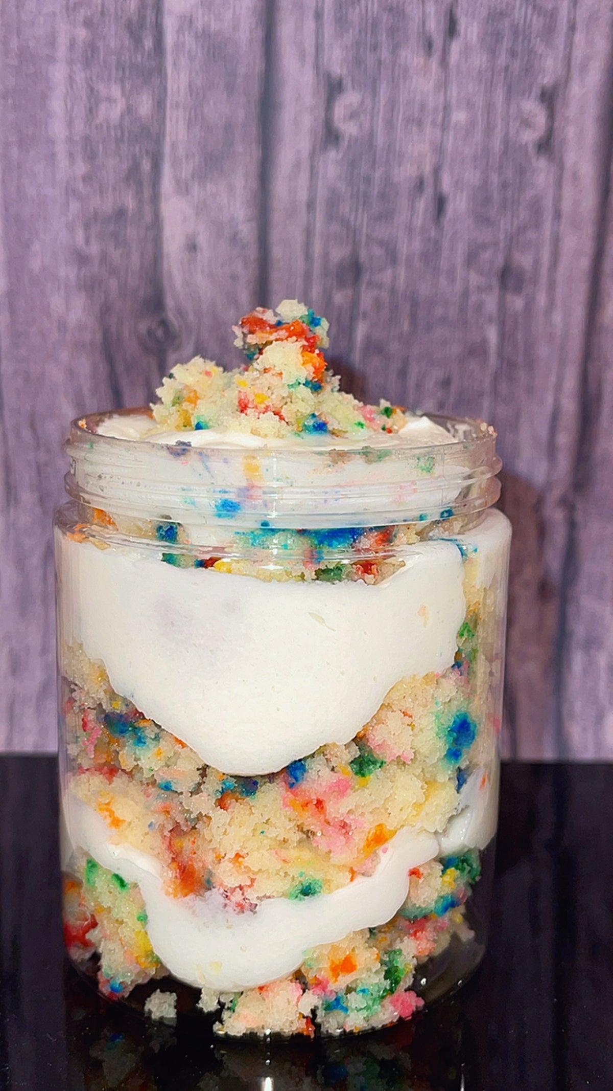 (6) Confetti Cake Jars