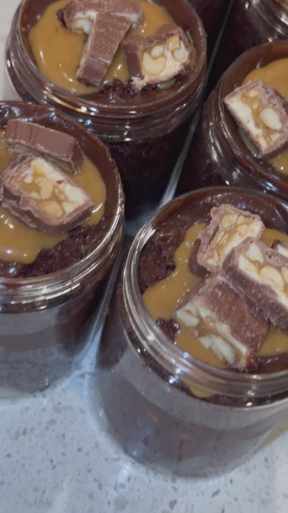 Snickers Cake Jar